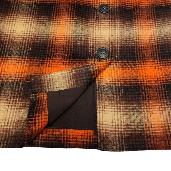 Classiques Entier Wool Blend Plaid Pencil Skirt - Picture 6 of 10